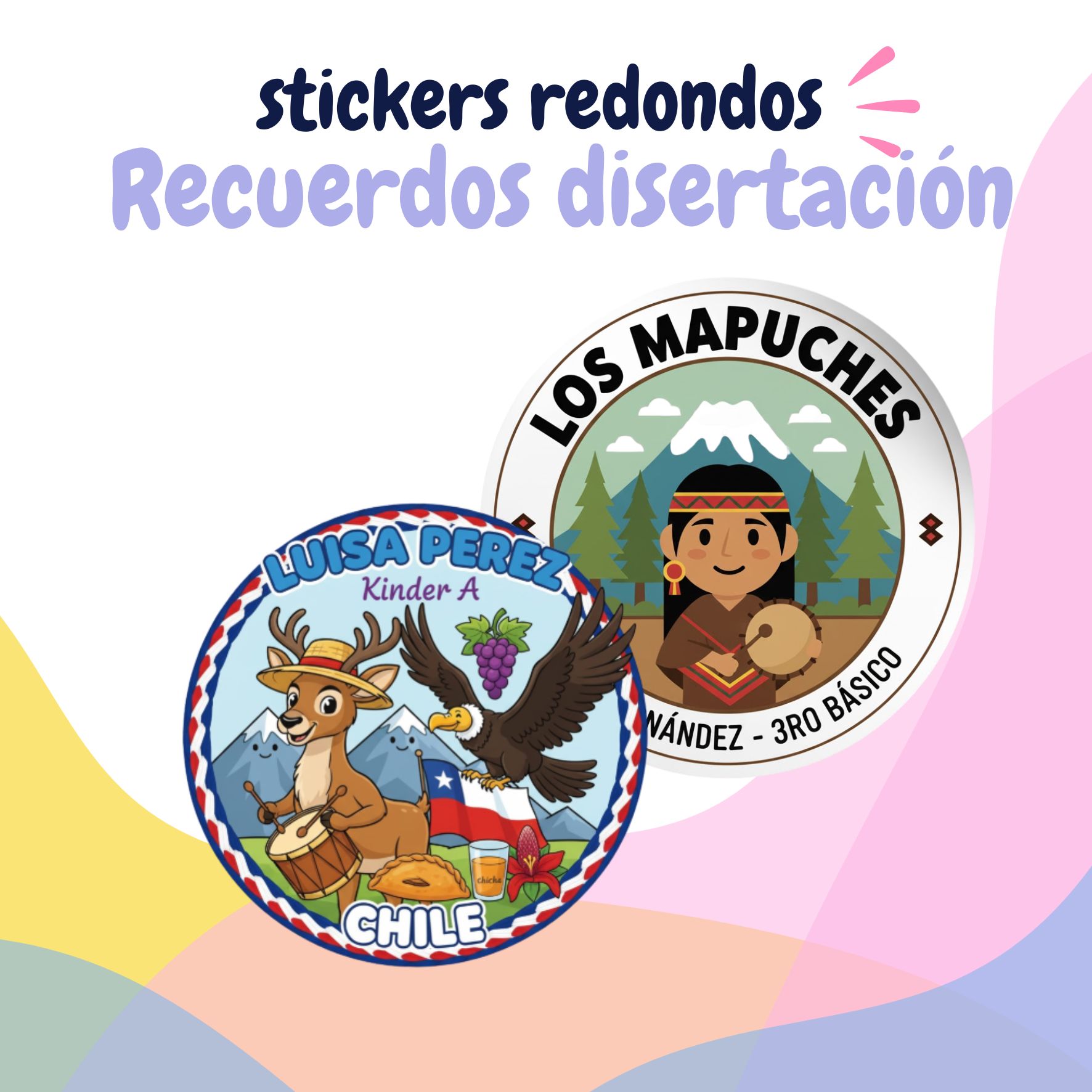 Stickers Recuerdos Disertación